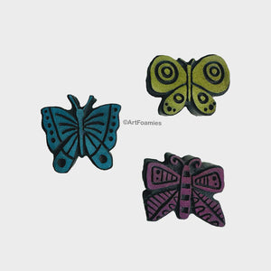 
            
                Load image into Gallery viewer, Three Butterflies Set of 3 2&amp;quot; x 2.25&amp;quot;
            
        