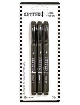 Letter It Black Fineliners 3PK