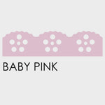 Lace Zipper 20cm - Baby Pink