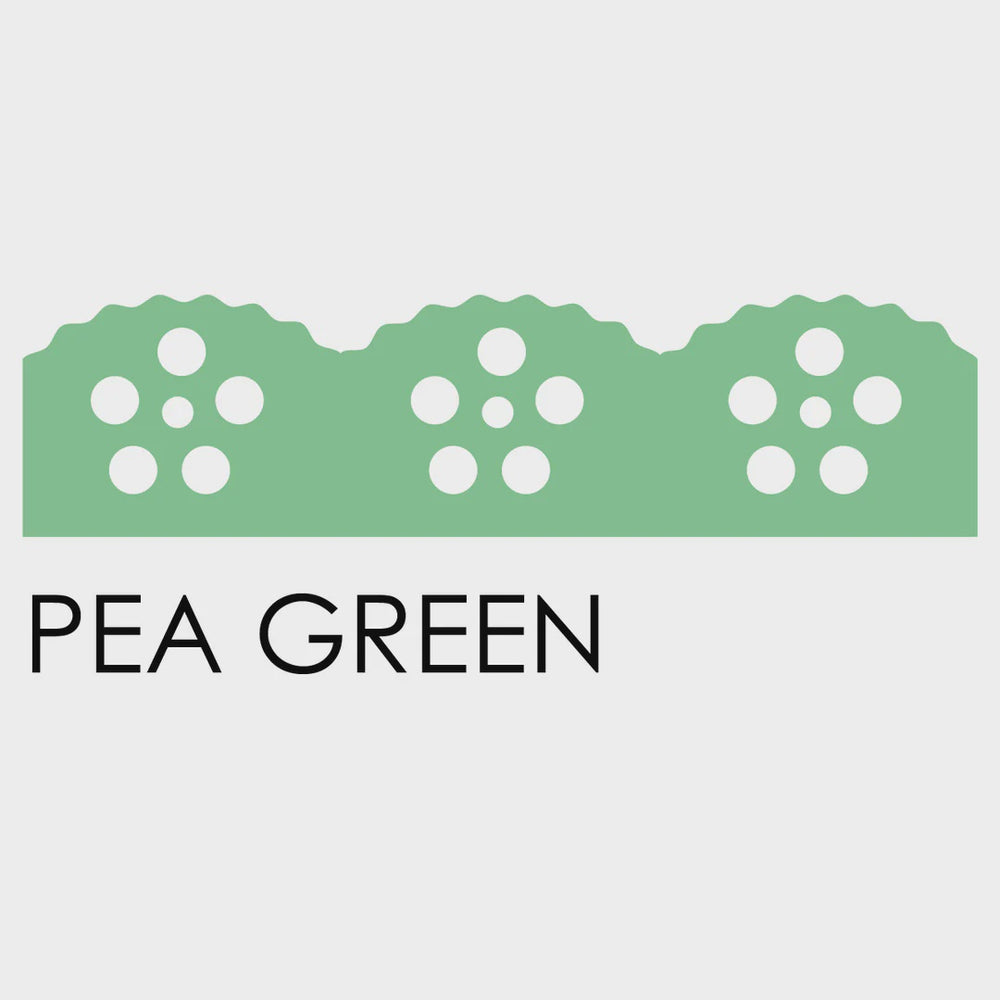 Lace Zipper 30cm - Pea Green