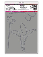 Dina Wakley Media Stencil and Mask Sprouts