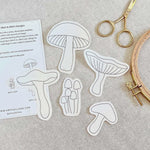 Mushrooms Stick & Stitch