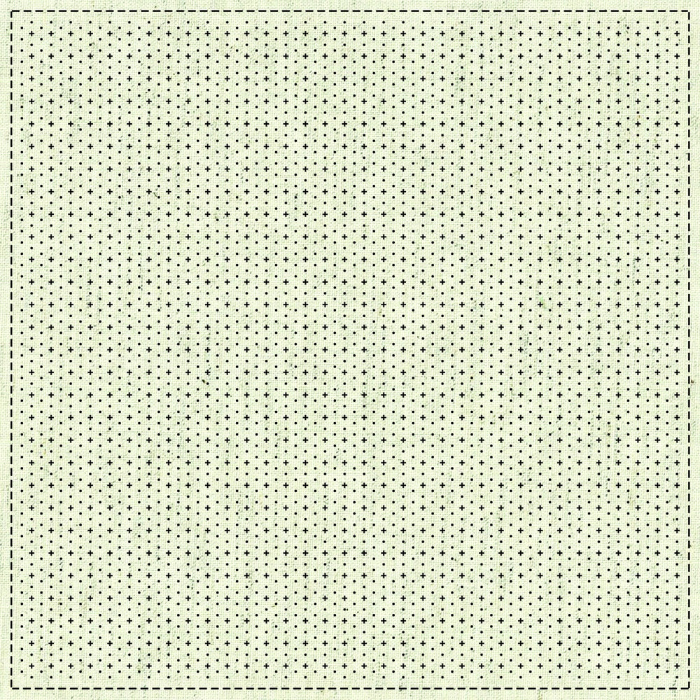 Sashiko Cloth Grid 2 (oblique) - Greige