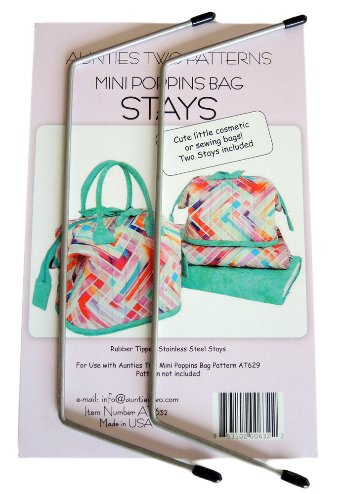 Mini Poppins Bag Stays (bag stays size E) 13"