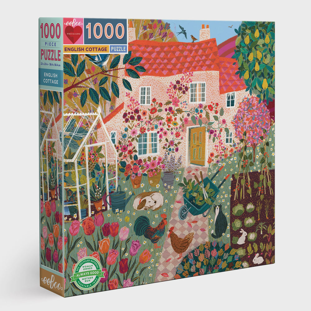 Eeboo 1000pc Puzzle English Cottage