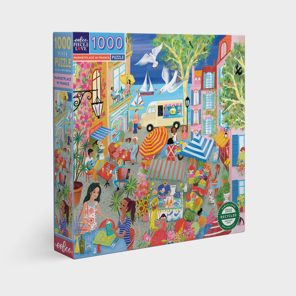 Eeboo 1000pc Puzzle Marketplace in France