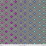 Rainbow Hexy XL Wide Backer - Ink