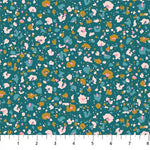 Terrazzo Leopard Rayon - Teal