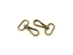 Swivel Hook Oval 1" Antique Brass