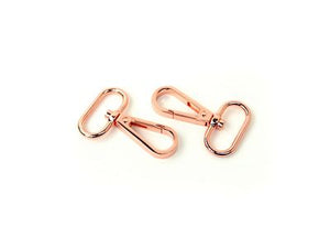 
            
                Load image into Gallery viewer, Swivel Hook Oval 1&amp;quot; Rose Gold
            
        
