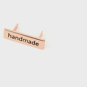 
            
                Load image into Gallery viewer, Serif Handmade Label 1-3/8 Inch - Rose Gold
            
        