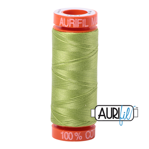 
            
                Load image into Gallery viewer, Aurifil 50 Wt 100% Cotton 200m - 1231 Spring Green
            
        