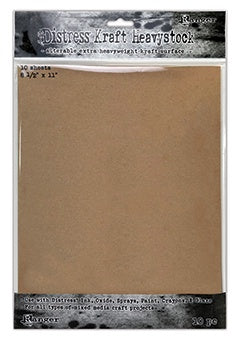 Tim Holtz Distress Kraft Heavystock 8.5x11" 10PC