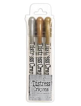 Tim Holtz Distress Crayons Metallics Set (3PC)