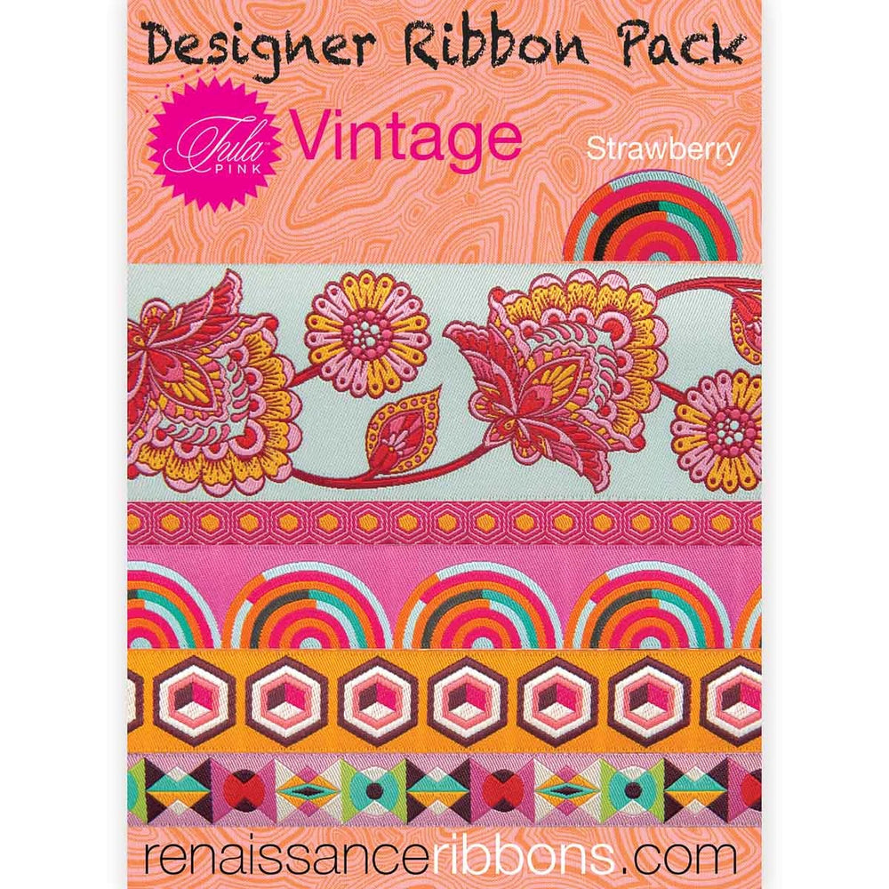 
            
                Load image into Gallery viewer, Tula Pink Vintage Ribbon Pack Strawberry
            
        