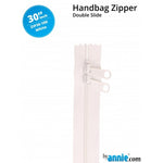 By Annie Double Slide Handbag Zipper - 30" White