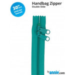 By Annie Double Slide Handbag Zipper - 30" Emerald