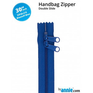 By Annie Double Slide Handbag Zipper - 30" Blastoff Blue
