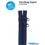 By Annie Double Slide Handbag Zipper - 30" Union Blue