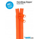 By Annie Double Slide Handbag Zipper - 30" Pumpkin