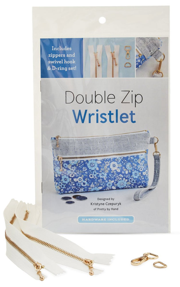 
            
                Load image into Gallery viewer, Double Zip Wristlet
            
        