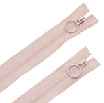 9" Pink Hoop Pull Zipper (2pk)