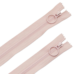 
            
                Load image into Gallery viewer, 9&amp;quot; Pink Hoop Pull Zipper (2pk)
            
        
