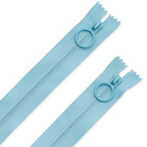 
            
                Load image into Gallery viewer, 9&amp;quot; Light Blue Hoop Pull Zipper (2pk)
            
        