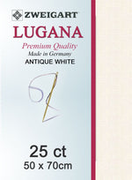 Zweigart Lugana Embroidery Fabric 25ct (Evenweave) - Antique White