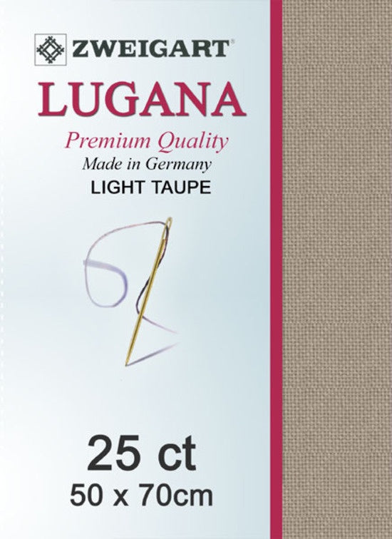 Zweigart Lugana Embroidery Fabric 25ct (Evenweave) - Light Taupe 779