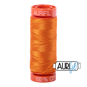 Aurifil 50 Wt 100% Cotton 200m - 1133 Bright Orange