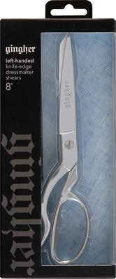 Gingher 8" Knife Edge Left Handed Dressmaker Shears