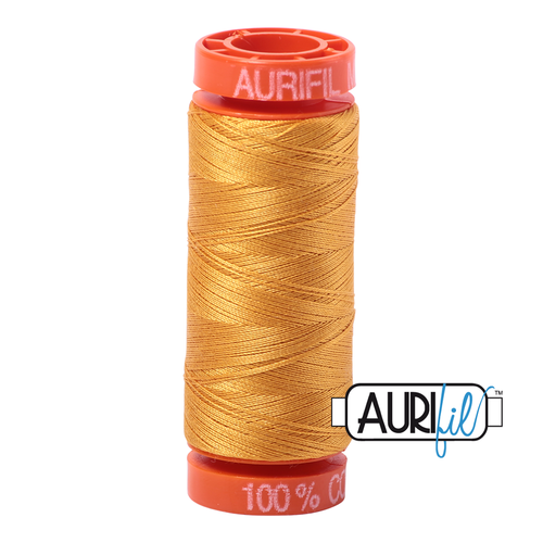 Aurifil 50 Wt 100% Cotton 200m - 2140 Orange Mustard