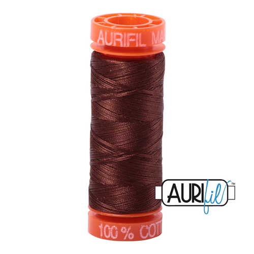 Aurifil 50 Wt 100% Cotton 200m - 2360 Chocolate