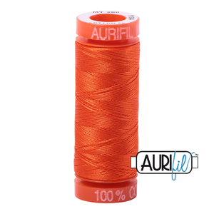 Aurifil 50 Wt 100% Cotton 200m - 1104 Neon Orange