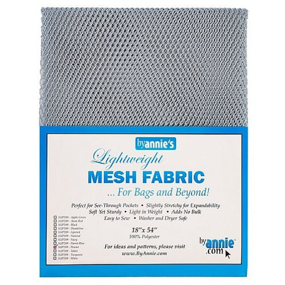 
            
                Load image into Gallery viewer, By Annie&amp;#39;s Lightweight Mesh Fabric (18&amp;quot;x54&amp;quot;) - Pewter
            
        