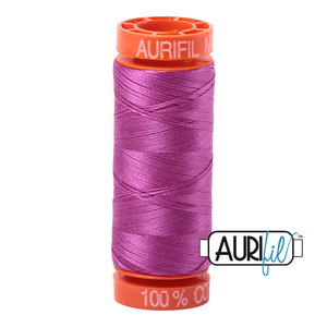 
            
                Load image into Gallery viewer, Aurifil 50 Wt 100% Cotton 200m - 2535 Magenta
            
        