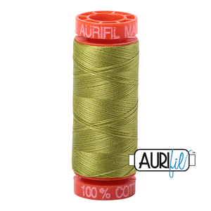 
            
                Load image into Gallery viewer, Aurifil 50 Wt 100% Cotton 200m - 1147 Light Leaf Green
            
        