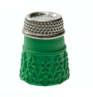 Silicone Thimble with Steel Top Green - Extra large