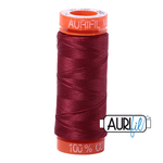Aurifil 50 Wt 100% Cotton 200m - 2460 Dark Carmine Red