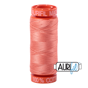 Aurifil 50 Wt 100% Cotton 200m - 2220 Light Salmon