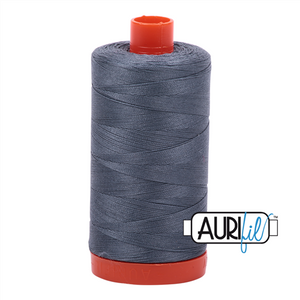 Aurifil 50 Wt 100% Cotton 1300m - 1246 Dark Grey