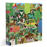 Eeboo 1000pc Puzzle Dogs In The Park