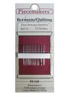 Piecemakers Needles Betweens/Quilt size 12