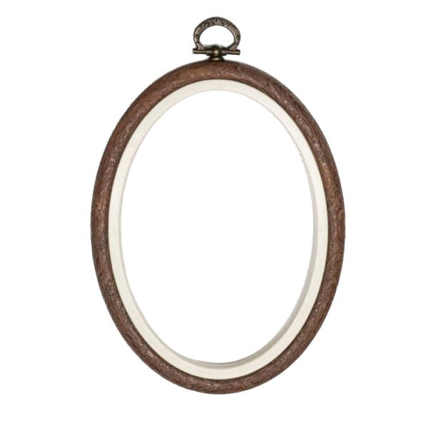 
            
                Load image into Gallery viewer, Nurge Flexi Oval Embroidery Hoop 22x27cm - No 5
            
        