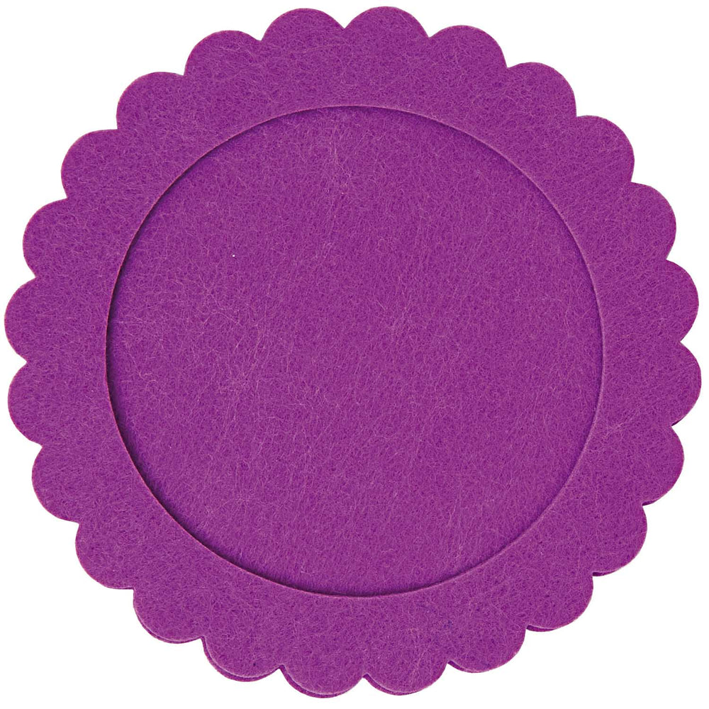Felt Frame Purple Round D10cm