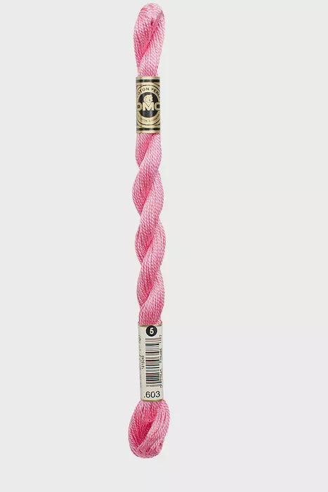 Cotton Pearl #5 Skein 603 - Macaroon Pink