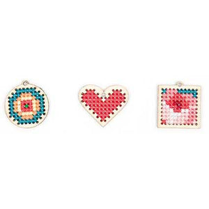 Wooden Pendant Embroidery Kit