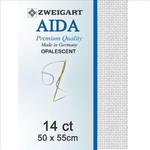 Zweigart Aida 14ct Fat Quarter - Opalescent